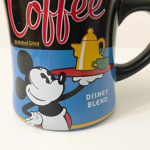 Disney Mickey Mouse Coffee Mug Really Swell Theme Perks Disneys Blend - Picture 2 of 13